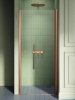 New Trendy New Soleo Copper Brushed drzwi wnękowe 80x195 cm miedź szczotkowana/szkło przejrzyste D-0490A